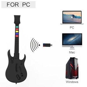 Wireless Guitar for Guitar Hero 3/4/5 and Rock Band 1/2 Games
