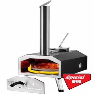 VEVOR Dual Fuel Pizza Oven for Outdoor Use