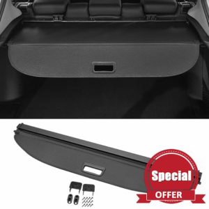 Motoforti Car Trunk Retractable Cargo Cover for Volkswagen Tiguan 2007-2016 Retractable Rear Trunk Parcel Shelf