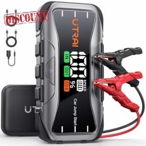 6000A Jump Starter Power Pack with 65W Fast Charging