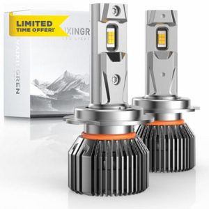 WAIXINGREN H7 Headlight Bulb 120W 36000LM Super Bright 6500K White with Fan
