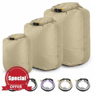 HIKEMAN Waterproof Dry Bag Set - Lightweight Canoe Bags Dry Sack