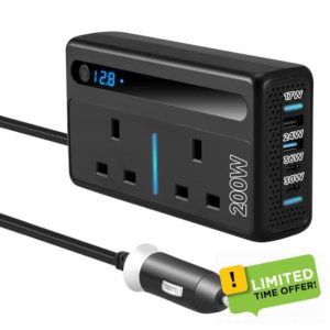 Neulriscn 200W Car Power Inverter