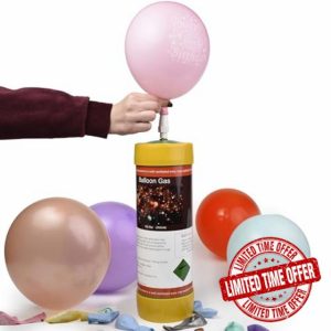 Helium Gas Canister Cylinder 3.3L with Filling Nozzle – Fills 40x 9" Latex Balloons