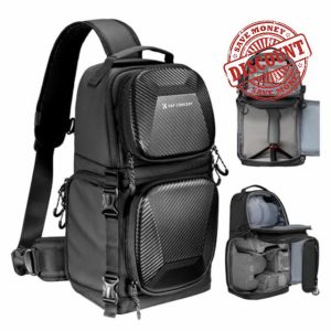 K&F Concept Camera Sling Bag Crossbody Bag Hardshell Camera Backpack for photographers