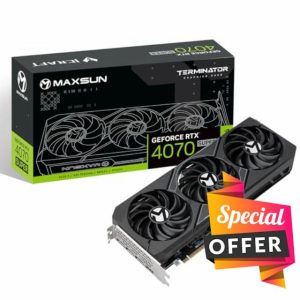 maxsun GeForce RTX 4070 Super Terminator X3 12GB Video Gaming Graphics Card PCIE 4.0