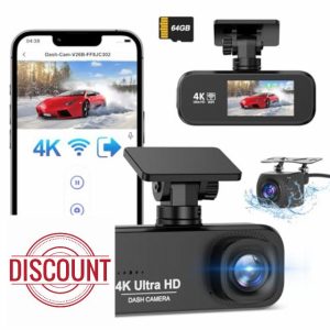 DYNACAM Dash Cam Front and Rear 4K+1080P