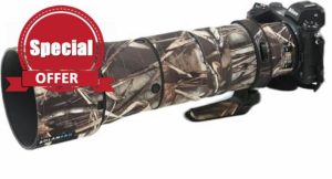 Rolanpro Lens Camouflage Coat for Nikon Z 180-600mm F/5.6-6.3 VR Cover Lens Protective Sleeve Case-#19 Grass