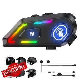 Motorcycle Helmet Bluetooth Headset with Mic IPX6 Waterproof Motorbike Headset Wireless ENC Noise Cancelling Helmet Headphones Bluetooth 5.3 TWS Wireless Motorcycle Earphones for Cycling Riding Skiing