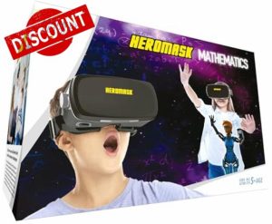 VR Headset + Maths educational games [times tables subtraction…] for kids 5 6 7 8…12 years old [Fun games] VR Maths set [3D glasses] Cool for girls and boys Learning toys