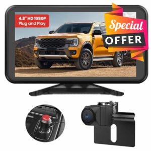 AUTO-VOX Reversing Camera Plug-Play 4.8" 1080P Clear Night Vision Reverse Camera System