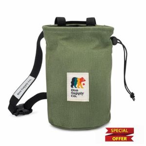 Oso Supply Co - Waxed Canvas Chalk Bag for Rock Climbing