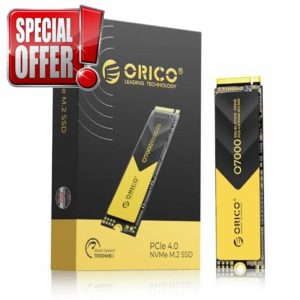 ORICO 512GB NVMe SSD PCIe 4.0- Up to 7000MB/s