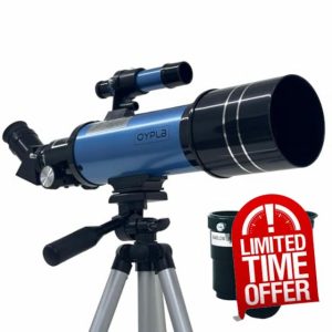 Oypla Professional Astronomical 400-70 Portable Refractor Telescope with Adjustable Tripod - 120x Magnificatio