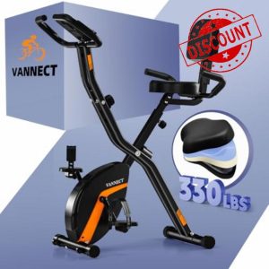 2025 New Exercise Bike Foldable with 8/16 Levels Magnetic Resistance