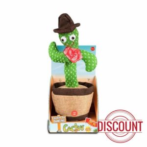 SelectTraders Dancing Cactus Toy with Light-Up & Talk-Back Features