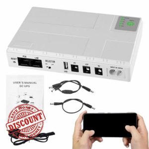 Routers Powerr Supply - 10400 mAh uninterruptible poweer supply | Ups WiFi 5/9/12v Router Adapter | Backup Battery Uninterruptible Router Battery | Modem minii Powerr Supply Speaker Output Battery