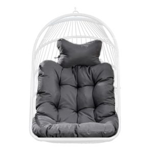 UV Resistant Thicken Hammock Swing Chair Cushion Replacement for Outdoor Indoor (Dark Gray)