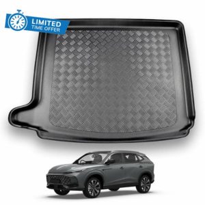 Nomad Boot Liner Compatible With MG HS 2023+ Floor Mat Tailored Fit Car [Upper Boot] Protector Guard Tray Black Custom Fitted Accessory - Dog Friendly & Waterproof with Raised Edges