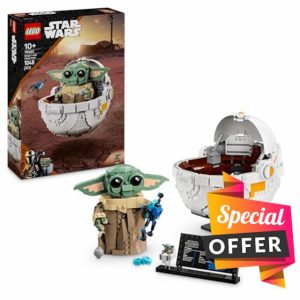 LEGO Star Wars 75403 Grogu with Hover Pram Building Toy Set
