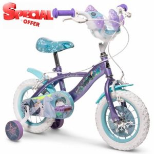 Huffy Disney Frozen 12" Kids Bike with Front Doll Carrier