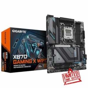 GIGABYTE X870 GAMING X WIFI7 Motherboard - Supports AMD Ryzen 9000 CPUs