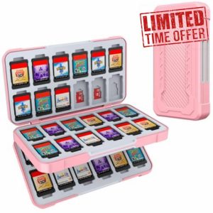 HEIYING Switch Game Case for Nintendo Switch/Switch Lite/Switch OLED Game Card & Micro SD Memory Card