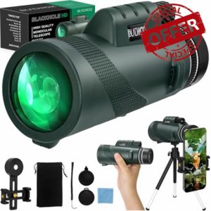 Black hole 10X42 HD Monocular Telescope High Power