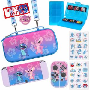 PERFECTSIGHT Switch OLED Storage Accessories Kit with 10 in 1 Nintendo Switch OLED Bundle Accessories