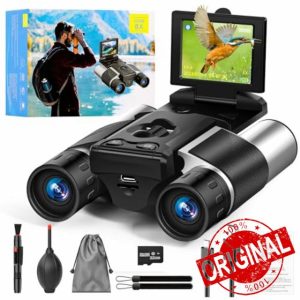 Kuboo 2" LCD HD Digital Binoculars with Camera 10x Optical Zoom 8X Digital Zoom