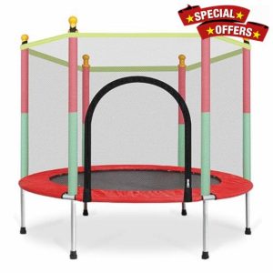 Blendra Kids Trampoline with Safety Net - 6ft trampoline for toddlers Indoor Outdoor