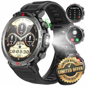 IFMDA Smart Watch for Men Answer/Make Calls - 1.45“ Fitness Watch with Heart Rate/Sleep/SpO2 Monitor