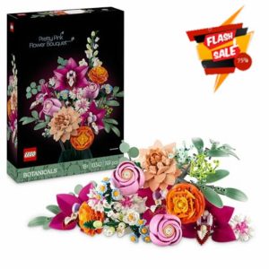 LEGO Botanicals Pretty Pink Flower Bouquet Set for Adults