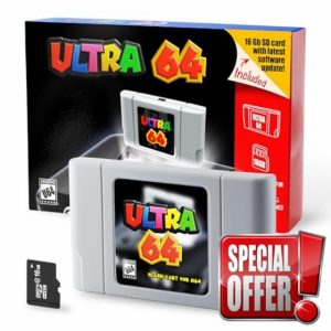 Ultra 64 Flash Cart for N64 + 16 Gb SD Card.