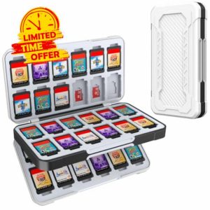 HEIYING Switch Game Case for Nintendo Switch/Switch Lite/Switch OLED Game Card & Micro SD Memory Card