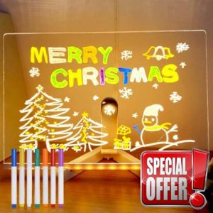LED Note Board with 7 Colors Pen