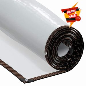 idaXL Clear Tarpaulin with Eyelets 2x8 m/PE Sheet - Durable