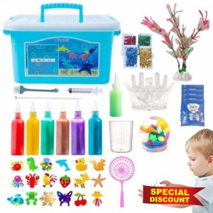 Magic Jelly Set | Water Jelly Creative Set | 14 Shape Molds Magic Water EIf Kit | 3D Aqua Fairy Water Gel Kit | Magic Water Elfs | DIYS Water Animal Beads Kit | Magic Aqua Gelz Water Toys