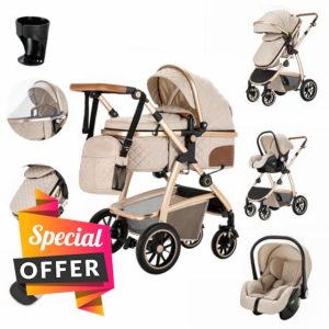 Zkiprm Baby Stroller 3-in-1