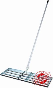 Kabalo Lawn Leveller Rake Levelling Lute Gardening Tool Heavy Duty Galvanised Grass Bed