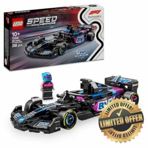 LEGO Speed Champions BWT Alpine F1 Team A524 Race Car Toy with a Collectible Formula 1 Driver Minifigure - Model Kits for 10+ Year Old Boys & Girls or Adult Motorsport Fans 77248