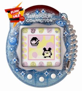 TAMAGOTCHI Bandai Connection Digital Pet Blue Glitter Shell Virtual Pet Electronic Toy With Infra-Red Connection For Shared Fun | Kids Toys For Girls And Boys Are Great Japanese Gifts