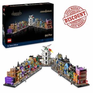 LEGO Harry Potter Diagon Alley Wizarding Shops Building Set for Adults
