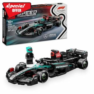 LEGO Speed Champions Mercedes-AMG F1 W15 Race Car Toy with a Collectible Formula 1 Driver Minifigure - Model Kits for 10+ Year Old Boys & Girls or Adult Motorsport Fans 77244
