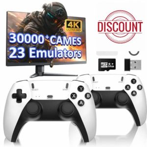 Mldnld Retro Games Console 2.4G with 2Pack Game Controllers
