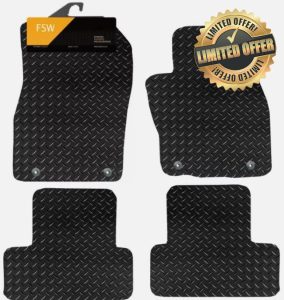 FSW - Compatible with Mazda Cx-60 2022 On Fully Tailored Car Floor Mats - 5mm Extra Heavy Duty Rubber - Anti Slip Mat - Fully Waterproof - Hard Wearing - 4 Piece Set Floor Mats Only