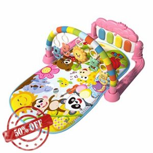 Baby Gym Play Mat Fitness Activity Music Lights Fun Piano Education Toy for Girls Boys