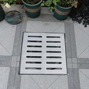 10x10 20x20 30x30 40x40 50x50 60x60 cm Stainless Steel Drain Grate with Base