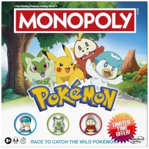 Monopoly Pokémon Edition Board Game - English Versio