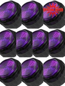 (10PCS PURPLE) Original Gamerfinger HBFS-30-SCREW 30mm Screw Black Mechanical Buttons Game arcade buttons replaceme